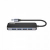 מפצל uHUB Q4 Exquisite 4 Ports USB 3.0 Hub H1109A