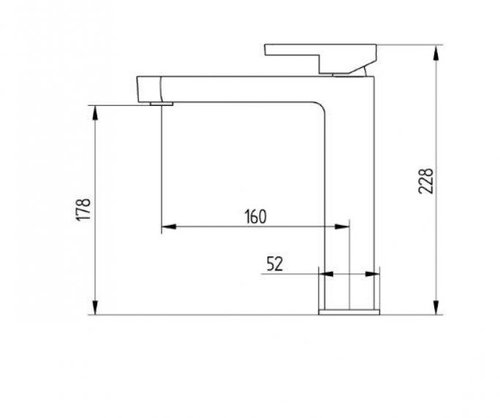 ברז פרח סדרת מונסון monsoon 301743 שחור/ מוברש /זהב מוברש