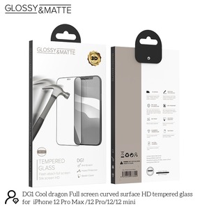 מגן מסך קדמי מלא מזכוכית עם קצוות מעוגלים לאיפון 12 APPLE IPHONE 12 SERIES Glossy&Matte