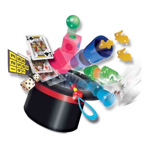 ערכת קסמים לילדים - כובע הקסמים עם 75 טריקים משגעים