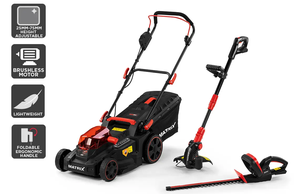 סט נטענים מכסחת דשא 40V  2*20+קוצץ קנטים + גוזם גדר חיה 20V MAT-2*20 MATRIX