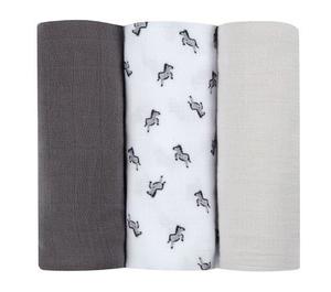 סט חיתולי טטרה מבד אורגני (אפור שחור) ענקיים