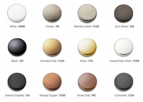 ברז פרח לכיוררחמה נמוך סדרת אלפא Alpha 302541 שחור/זהב/מוברש