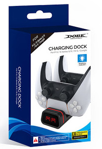 מטען זוגי לשלטים של סוני פלייסטשיין 5 DOBE PS5 CHARGING DOCK