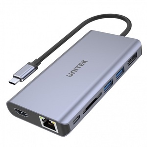 תחנת עגינה אוניברסלית UNITEK uHUB S7+ 7 in 1 USB-C D1056A 