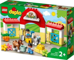 לגו דופלו - סוסי פוני באורווה  10951