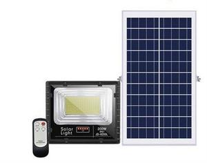 תאורה סולארית  זרקור200 וואט  לד סולארי עם שלט+ פאנל סולארי R200SL