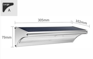 תאורה סולארית על קיר / חומה 60 וואט | תאורה סולארית+ פנטל מובנה AL60-WALL