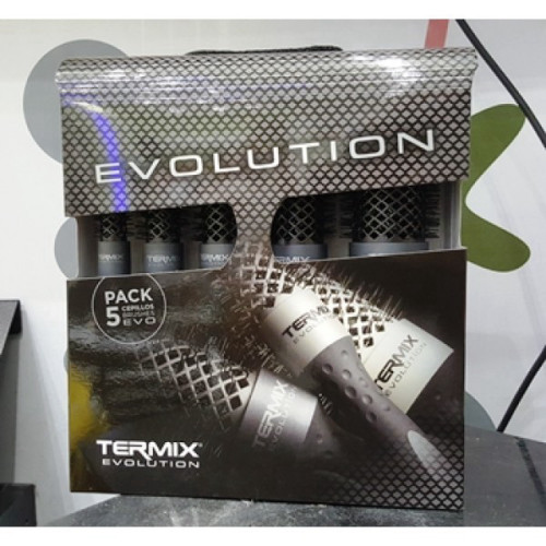 סט מברשות מקצועיות לפן 5 גדלים TERMIX שחור