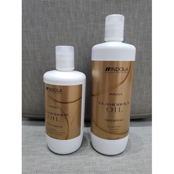 INDOLA אינדולה סט שמפו 1 ליטר ומסכה 750 מל שמן זוהר