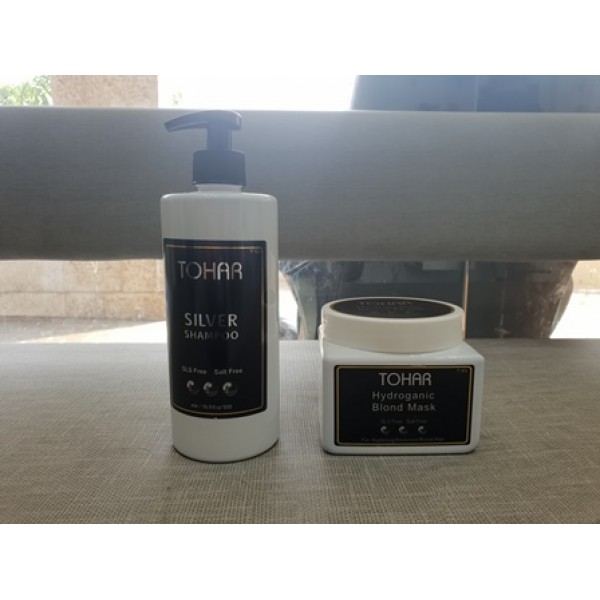 טוהר סט לשיער צבוע ובלונדיני הכולל שמפו ומסכה