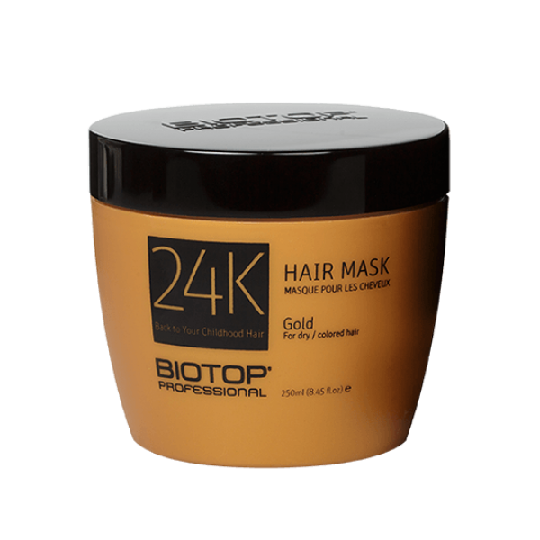 מסכה לשיער 24K ביוטופ 250 מל