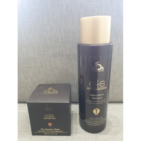 שמפו אולטרה אינטנסיב ומסכת פרו קרטין כולל מברשת הפלא מתנה נועה