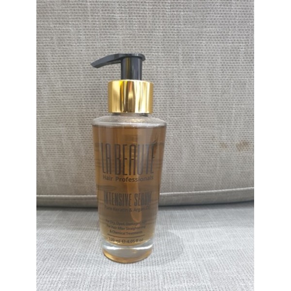 LA BEAUTE סרום קרטין טהור ושמן ארגן לשיער יבש 120 מ"ל