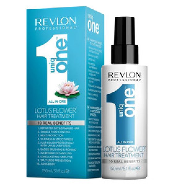 יוניק ואן uniq one מסכה לשיער ללא שטיפה לוטוס מ"ל 150 REVLON