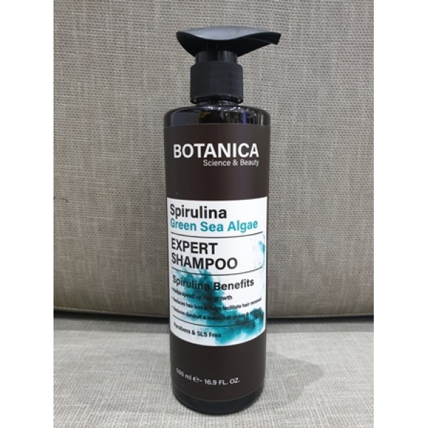 BOTANIKA שמפו ספירולינה ללא מלחים 500 מל