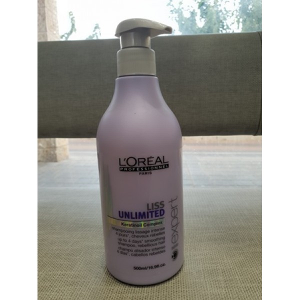 LOREAL liss unlimited שמפו סרי אקספרט לרכות עד 4 ימים 500 ML