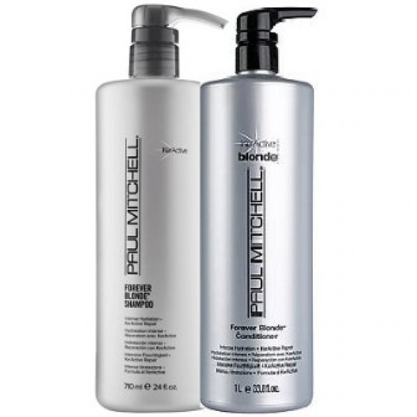 מארז בלונד לנצח שמפו 710 מל ומרכך 710 מל paul mitchel