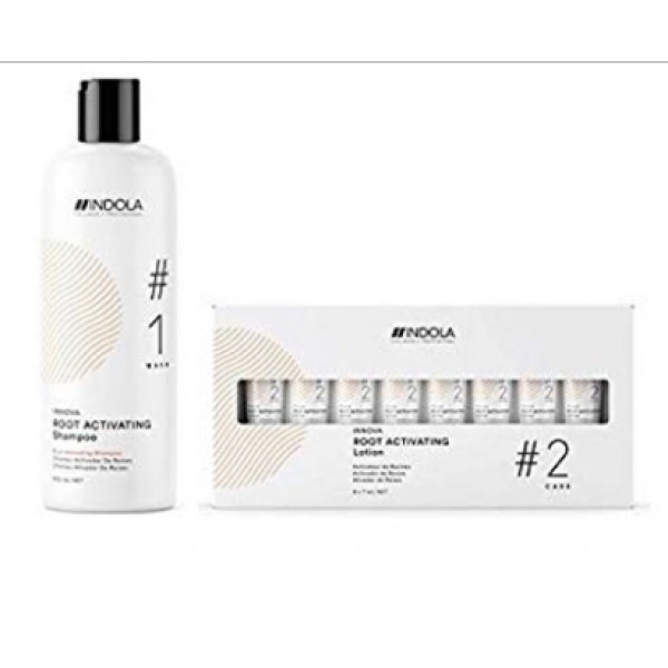 סט שמפו ואמפולות לנשירה ודלילות השיער ROOT ACTIVATING אינדולה