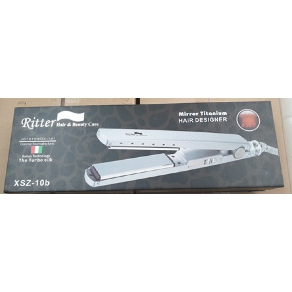 מחליק שיער טיטניום מראה טורמלין XSZ-10b פלטות רחבות 230 מעלות Ritter