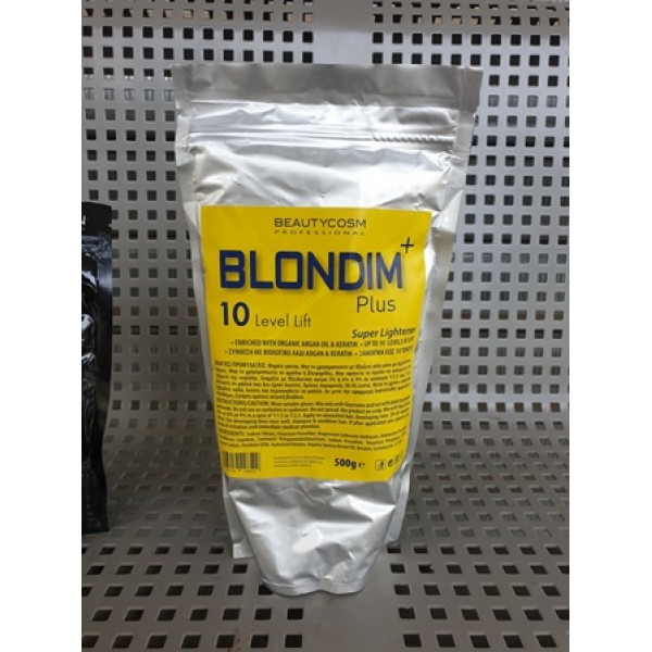 אבקת הבהרה לשיער עד 10 טון 500 גרם beautycosm blondim plus