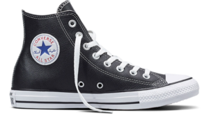 נעלי אולסטאר גבוהות מעור בצבע שחור | 36-42 |  Chuck Taylor All Star Leather