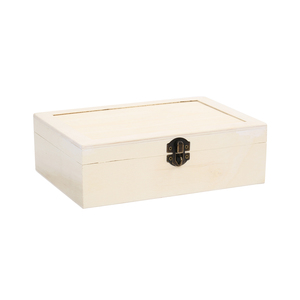 סט שתי קופסאות עץ עם סוגר למנעול 15/22/6 ס"מ