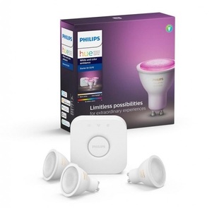 Hue Color kit - 1xBridge, 3xGU10