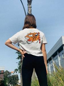 חולצת קרופ דפוס