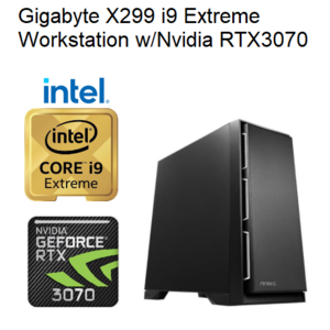 מחשב תחנת עבודה מקצועית Gigabyte X299 I9-Extreme-RTX3070-32GB