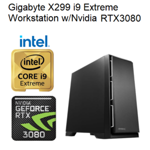 מחשב תחנת עבודה מקצועית Gigabyte X299 I9-Extreme-RTX3080-32GB