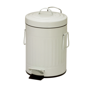 פח אשפה רטרו שמנת