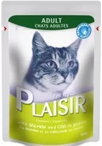 פלזיר - פאוץ לחתול סלמון ודג קוד. מבצע!!! 3 ב 11 ש"ח. ניתן לערבב בטעמים.