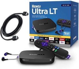 Roku Ultra LT 4K/HDR/HD Streaming Player נגן סטרימינג רוקו אולטרה LT 4K / HDR / HD