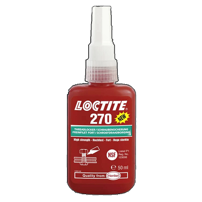 דבק לאיטום ברגים חוזק גבוה Loctite 270-50ml – חומר איטום ואבטחת הברגות