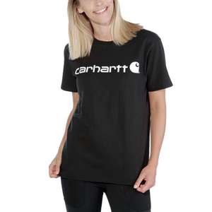 103592 טי שירט לוגו לנשים ש"ק - צבע שחור ®Carhartt 