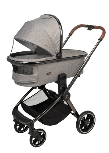 New Cielo PL Black Chrome 2021-ריפוד אפור ידית חומה