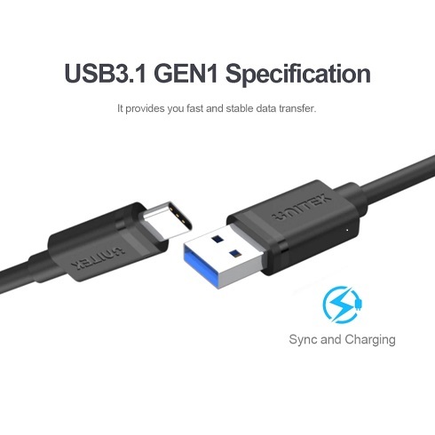 כבל מתאם USB 3.0 to USB-C Charging Cable Model: Y-C474BK