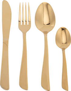 סט סכו"ם זהב יוקרתי 