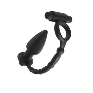 פלאג אנאלי עם טבעת רטט 