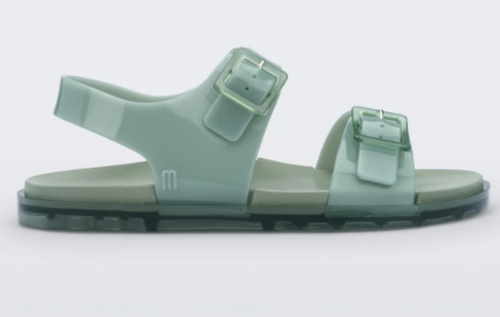 סנדלים עם אבזמים של מליסה בצבע ירוק מנטה | 35-42 | Melissa Wide Sandal 32945