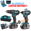 סט מברגות 18V מברגת אימפקט ברשלס! + מברגה/מקדחה רוטטת! סוללות 3.0AH