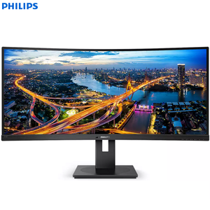 מסך 34 אינטש קעור אולטרה רחב Philips 346B1C, רזולוציה UWQHD-4K, רמקולים