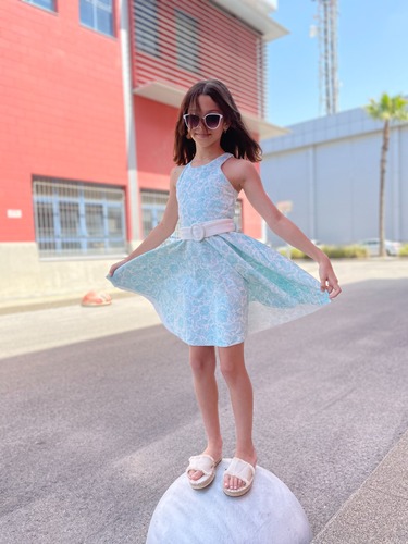 שמלת מיני מודפסת