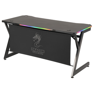 שולחן גיימינג Dragon T7 XL RGB בצבע שחור