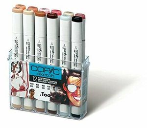 סט 12 טושים קופיק סקץ' בגווני עור