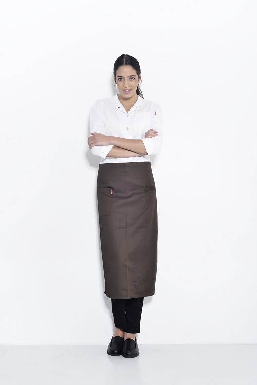 סינר ארוך עם סגירת וולקור  אפור