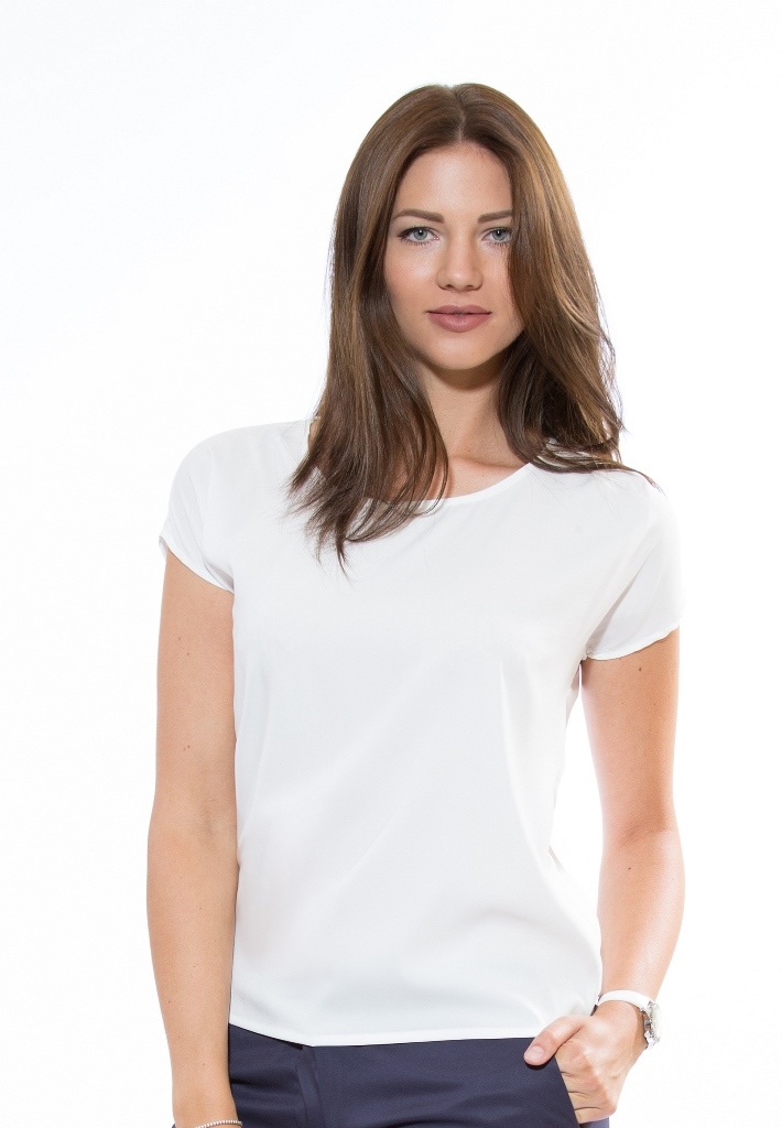 חולצת נשים שיפון פנינה