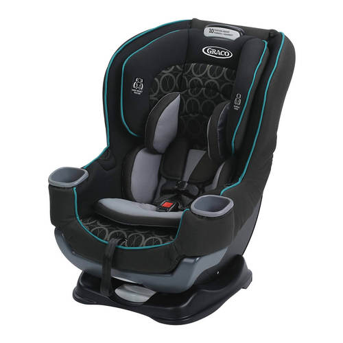 כסא בטיחות Extend2Fit שחור פס טורקיז Graco