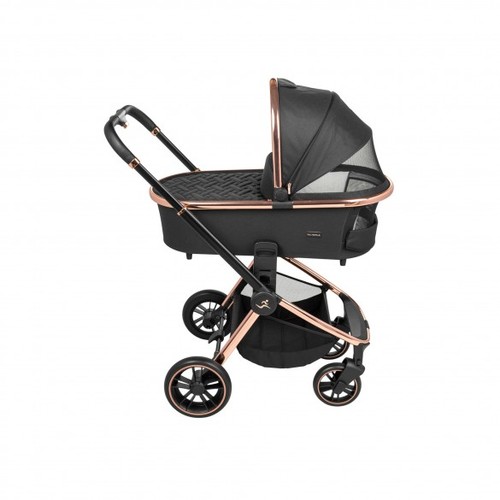 עגלת סיאלו  שחורה רוז גולד Sport Line Cielo